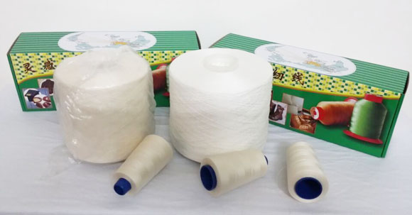 Cotton core-spun sewing thread